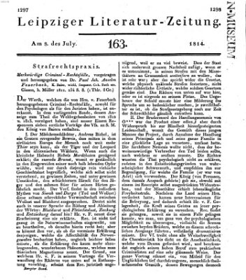 Leipziger Literaturzeitung Freitag 8. Juli 1814