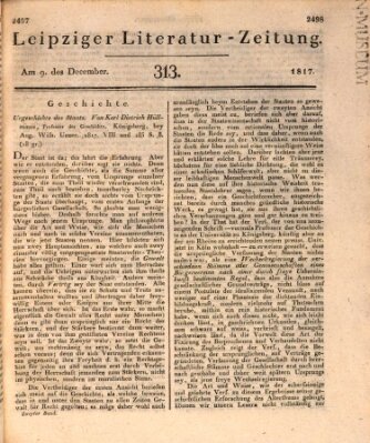 Leipziger Literaturzeitung Dienstag 9. Dezember 1817
