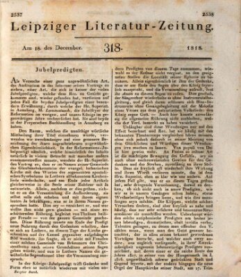Leipziger Literaturzeitung Freitag 18. Dezember 1818