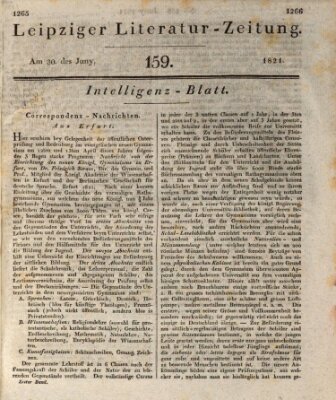 Leipziger Literaturzeitung Samstag 30. Juni 1821