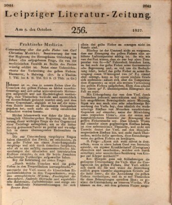 Leipziger Literaturzeitung Montag 8. Oktober 1827