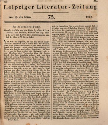 Leipziger Literaturzeitung Mittwoch 26. März 1828