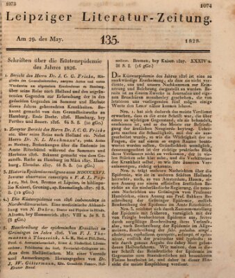 Leipziger Literaturzeitung Donnerstag 29. Mai 1828