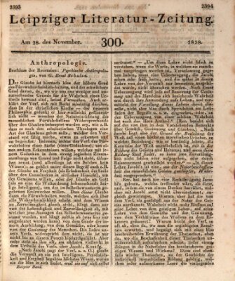 Leipziger Literaturzeitung Freitag 28. November 1828