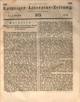 Leipziger Literaturzeitung Donnerstag 9. Juli 1829