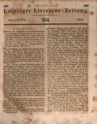 Leipziger Literaturzeitung Freitag 9. Juli 1830