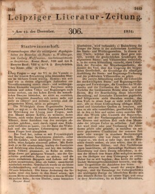 Leipziger Literaturzeitung Montag 12. Dezember 1831