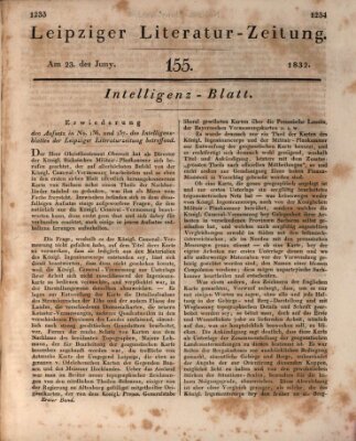 Leipziger Literaturzeitung Samstag 23. Juni 1832