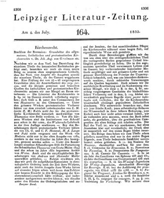 Leipziger Literaturzeitung Mittwoch 4. Juli 1832