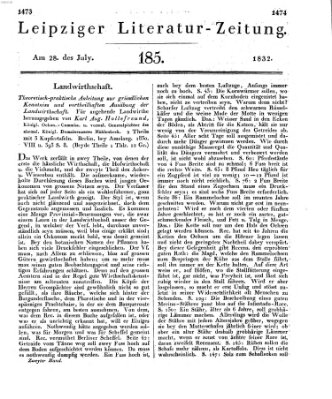 Leipziger Literaturzeitung Samstag 28. Juli 1832