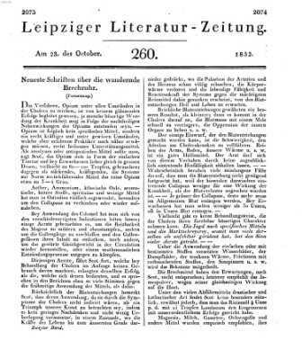 Leipziger Literaturzeitung Dienstag 23. Oktober 1832