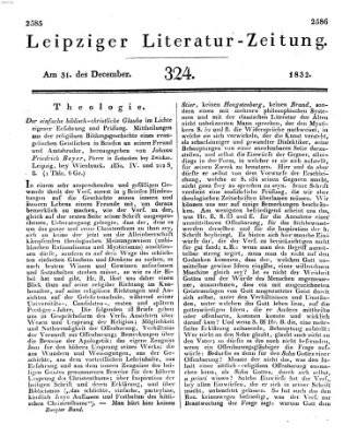 Leipziger Literaturzeitung Montag 31. Dezember 1832