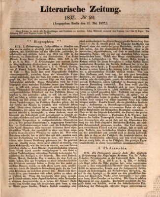 Literarische Zeitung Mittwoch 10. Mai 1837