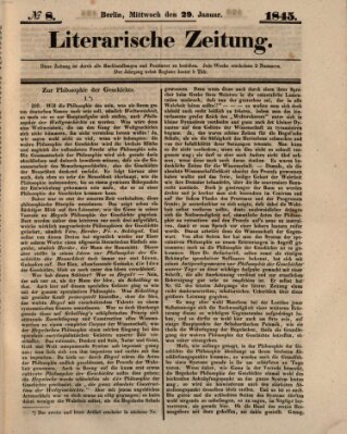 Literarische Zeitung Mittwoch 29. Januar 1845