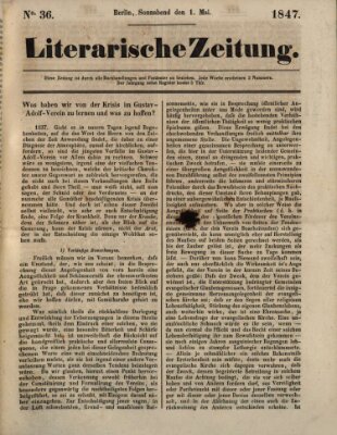 Literarische Zeitung Samstag 1. Mai 1847