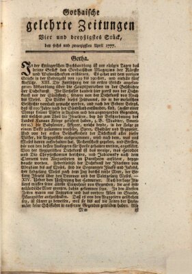Gothaische gelehrte Zeitungen Samstag 26. April 1777