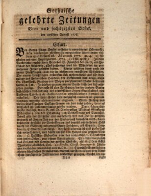 Gothaische gelehrte Zeitungen Mittwoch 12. August 1778