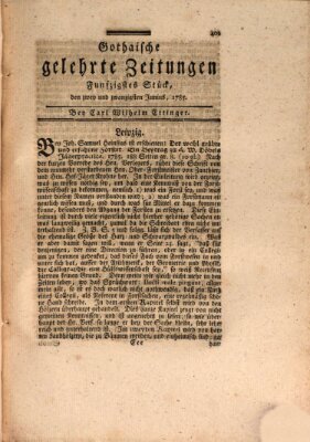 Gothaische gelehrte Zeitungen Mittwoch 22. Juni 1785