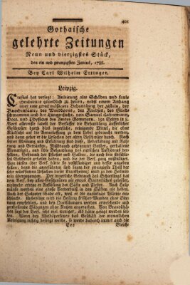 Gothaische gelehrte Zeitungen Mittwoch 21. Juni 1786