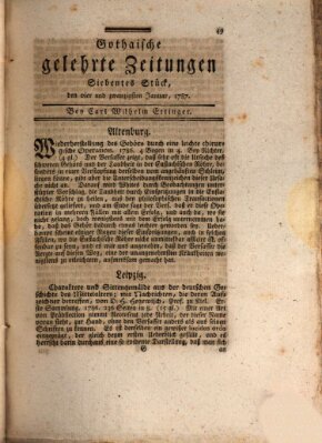 Gothaische gelehrte Zeitungen Mittwoch 24. Januar 1787