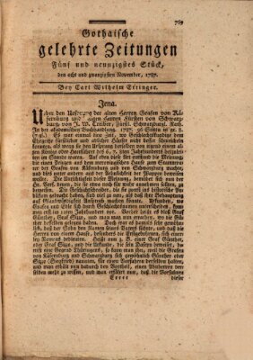 Gothaische gelehrte Zeitungen Mittwoch 28. November 1787