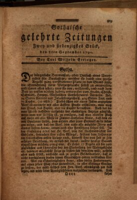 Gothaische gelehrte Zeitungen Mittwoch 8. September 1790