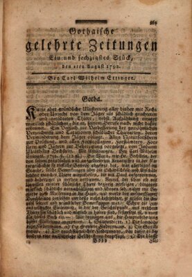 Gothaische gelehrte Zeitungen Mittwoch 1. August 1792