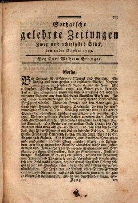 Gothaische gelehrte Zeitungen Samstag 12. Oktober 1793