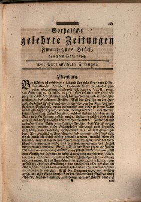 Gothaische gelehrte Zeitungen Samstag 8. März 1794