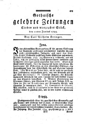 Gothaische gelehrte Zeitungen Mittwoch 10. Juni 1795