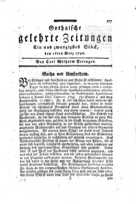 Gothaische gelehrte Zeitungen Mittwoch 16. März 1796