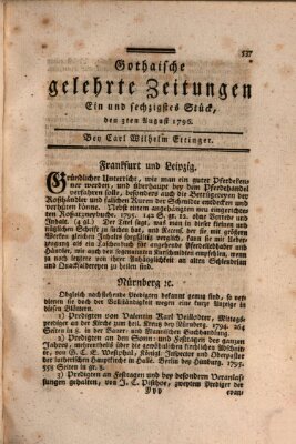 Gothaische gelehrte Zeitungen Mittwoch 3. August 1796
