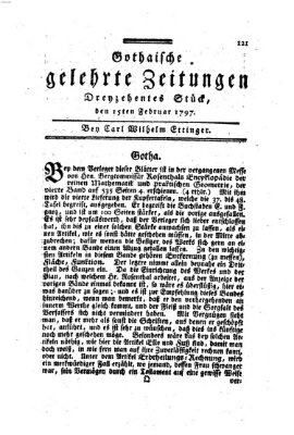 Gothaische gelehrte Zeitungen Mittwoch 15. Februar 1797