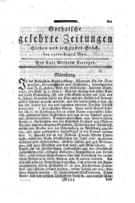 Gothaische gelehrte Zeitungen Mittwoch 23. August 1797