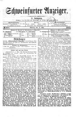 Schweinfurter Anzeiger Montag 3. Mai 1869