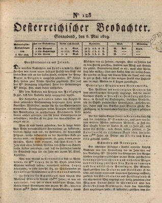 Der Oesterreichische Beobachter Samstag 8. Mai 1819