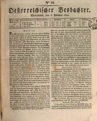 Der Oesterreichische Beobachter Samstag 5. Februar 1820