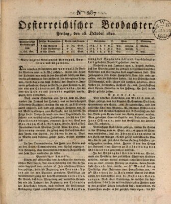 Der Oesterreichische Beobachter Freitag 13. Oktober 1820