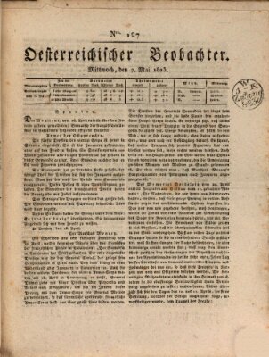 Der Oesterreichische Beobachter Mittwoch 7. Mai 1823