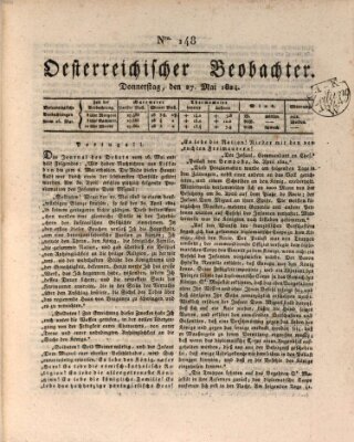 Der Oesterreichische Beobachter Donnerstag 27. Mai 1824