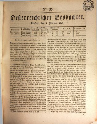 Der Oesterreichische Beobachter Dienstag 5. Februar 1828
