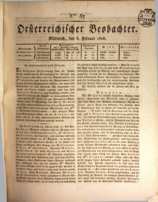 Der Oesterreichische Beobachter Mittwoch 6. Februar 1828