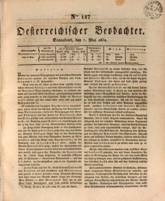 Der Oesterreichische Beobachter Samstag 7. Mai 1831