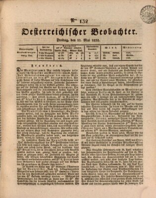 Der Oesterreichische Beobachter Freitag 11. Mai 1832