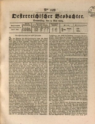 Der Oesterreichische Beobachter Donnerstag 8. Mai 1834