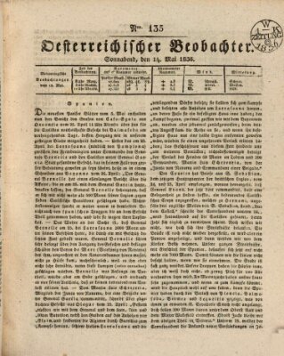 Der Oesterreichische Beobachter Samstag 14. Mai 1836