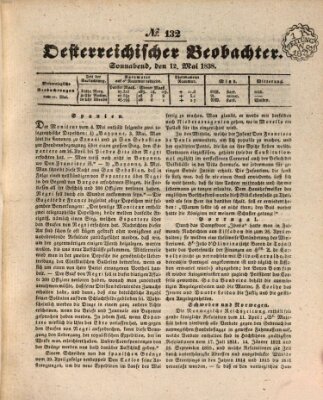 Der Oesterreichische Beobachter Samstag 12. Mai 1838