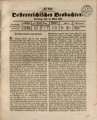 Der Oesterreichische Beobachter Freitag 24. Mai 1839