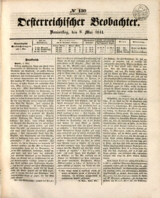 Der Oesterreichische Beobachter Donnerstag 9. Mai 1844