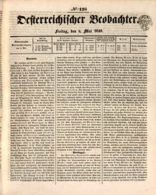 Der Oesterreichische Beobachter Freitag 8. Mai 1846